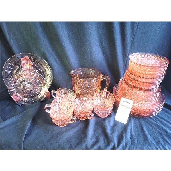 Depression Pink Glass A