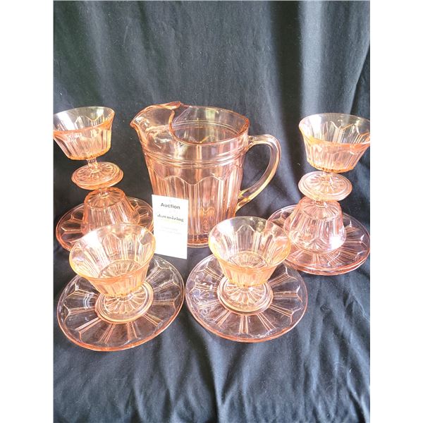 Depression Pink Glass A