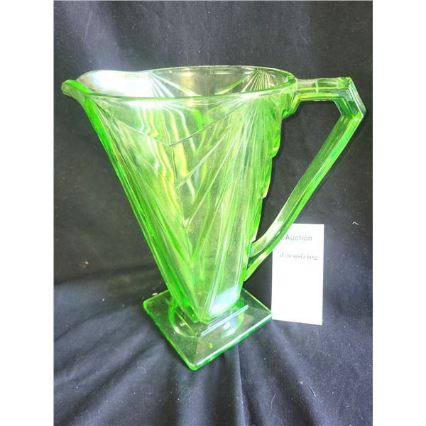 Art Deco Uranium Glass A