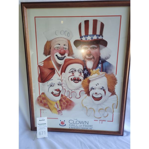 Framed Clown Poster B