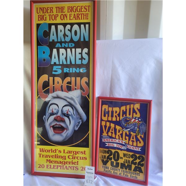 Framed Circus Posters B