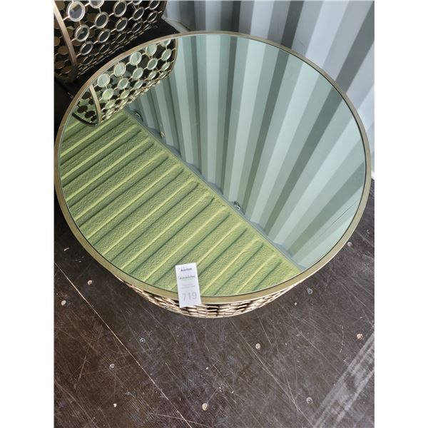 Designer, Mirrored Top Coffee Table C