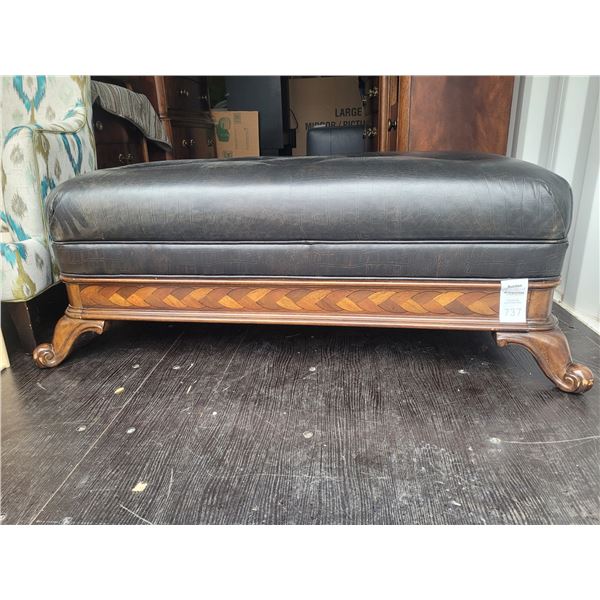 Leather Ottoman C