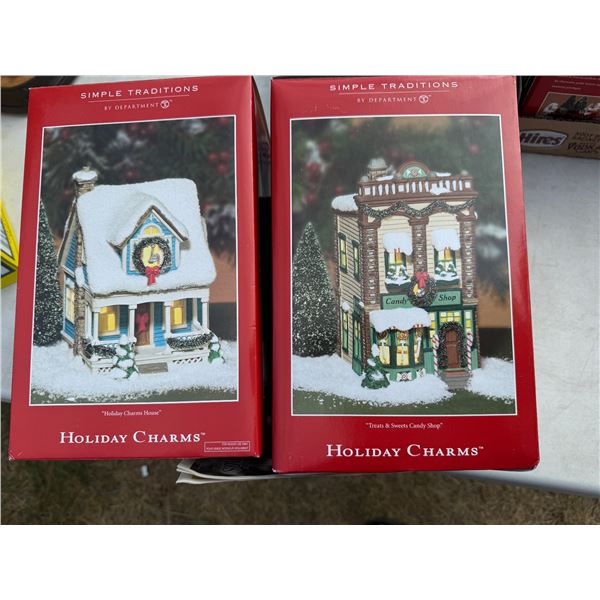 Holiday charms simple traditions, Christmas houses