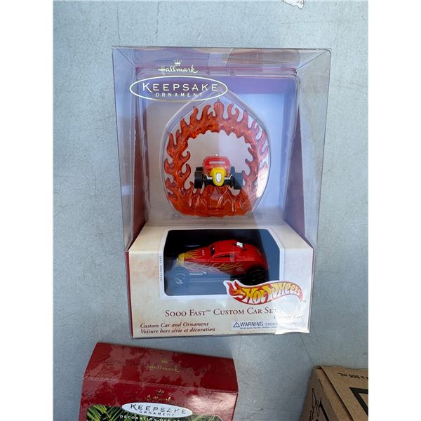 Hallmark keepsake ornament so fast, custom car, hot wheels