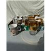 Image 2 : Mugs, and glasses with butterfly motif on the glasses