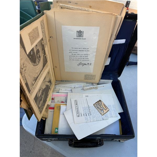 Newspaper clippings, and other other items