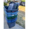 Image 1 : Stack of six bins with lids