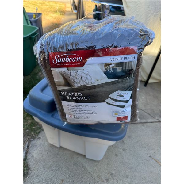 Sunbeam  velvet plush heated blanket king size