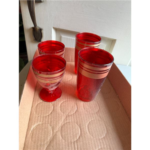 hand painted made in, Italy glasses