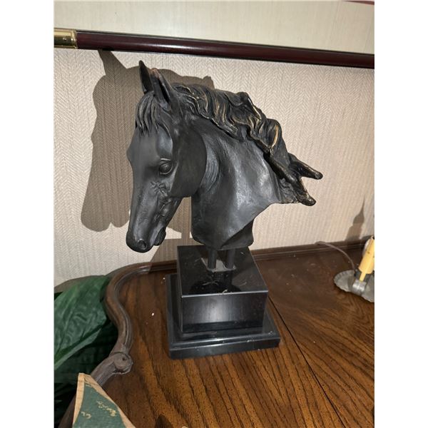 Heavy horse carving