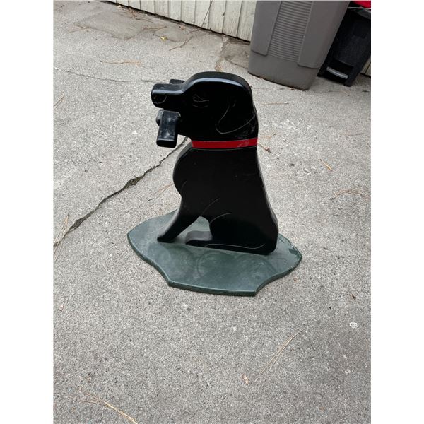 Wood dog decor