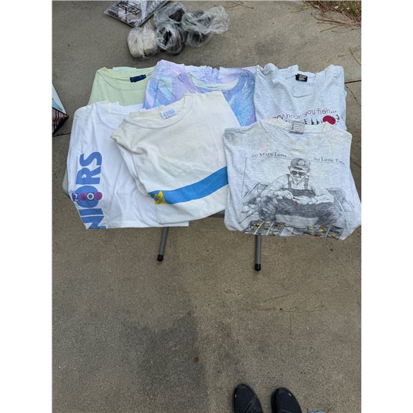 6 t-shirts need cleaning