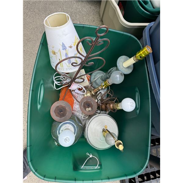 Assorted lamps