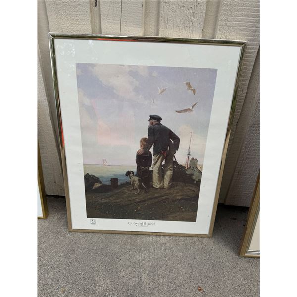 Outward bound Norman Rockwell wall hanging