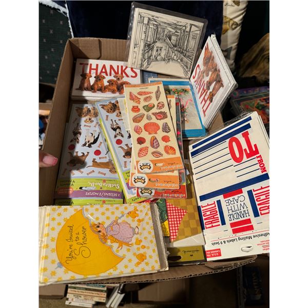 Greeting cards and stickers