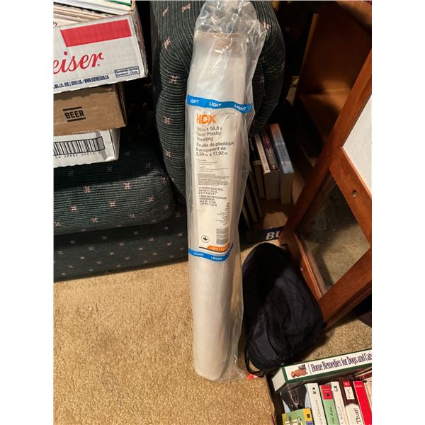 Clear plastic sheeting