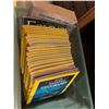National Geographic magazines and vintage telephone book
