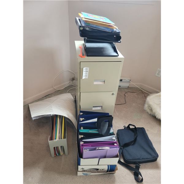 Metal filing cabinet, B