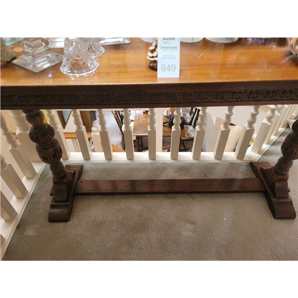 Pedestal Hall Table C