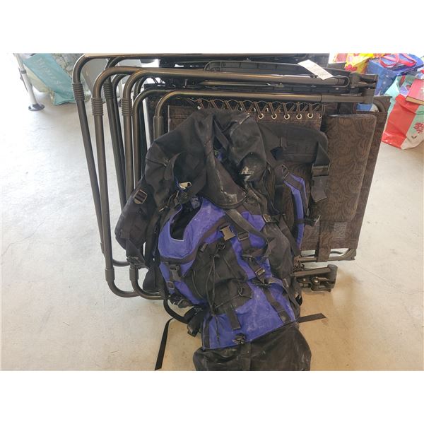 Lounge chairs, backpack A