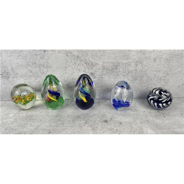 Collection of Blown Glass Paperweights