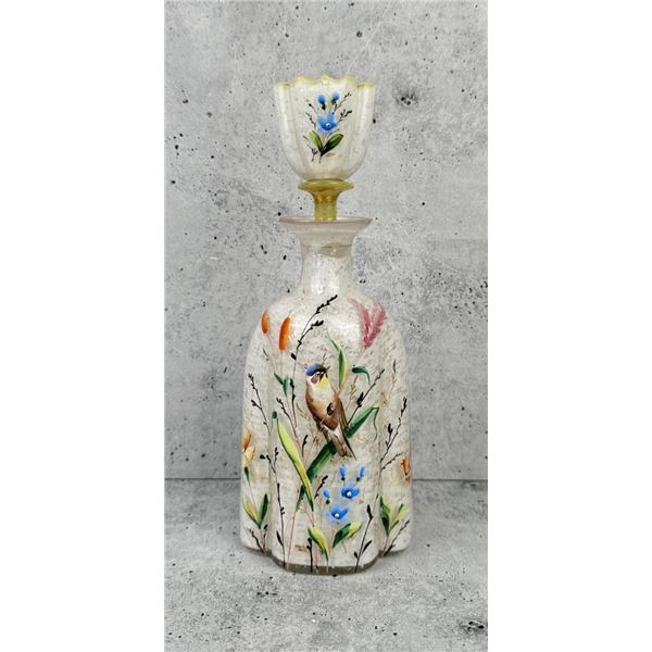 Antique Czech Bohemian Glass Decanter