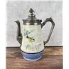 Image 1 : Antique Graniteware Enamel Coffee Pot