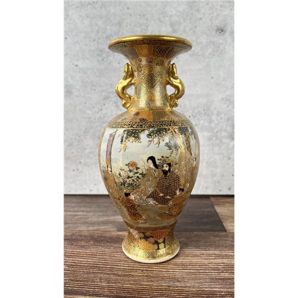 Asayama Chozan Japanese Satsuma Vase