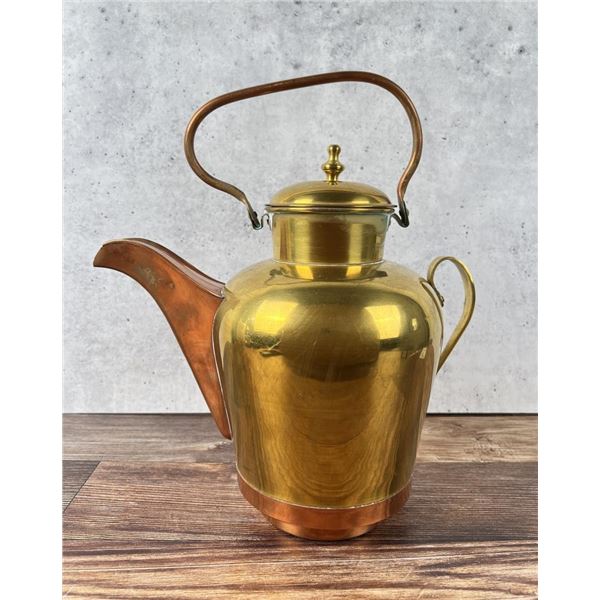Brass & Copper Two Tone Teapot