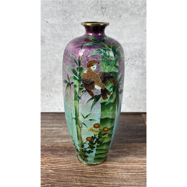 Antique Japanese Cloisonne Vase Hattori Tadasaburo