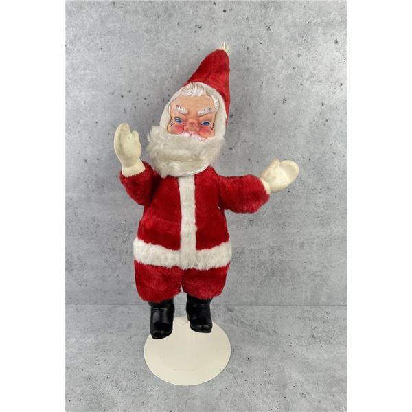 Vintage Rubber Face Plush Santa