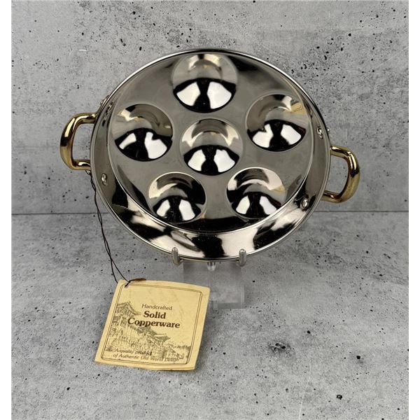 Solid Copper Escargot Pan