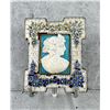 Image 1 : Alabaster Carving In Millefiori Micro Mosaic Frame