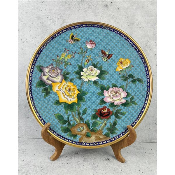 Chinese Cloisonne Plate Charger