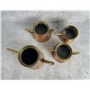 Image 7 : Arts & Crafts Hammered Copper Tea & Coffee Set