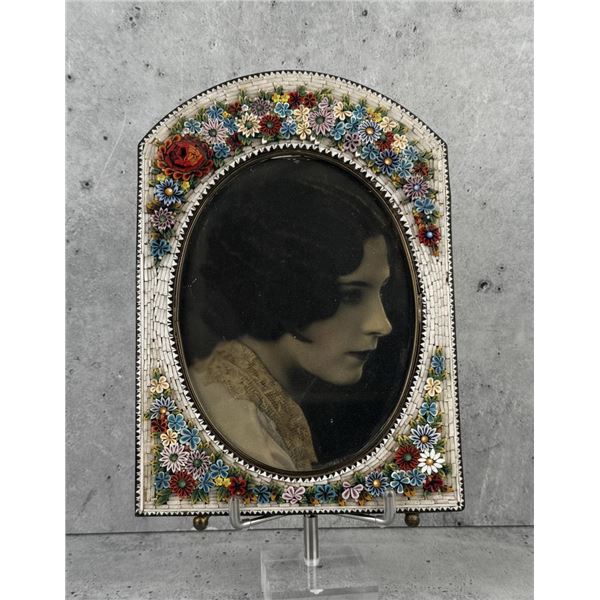 Antique Venetian Micro Mosaic Picture Frame