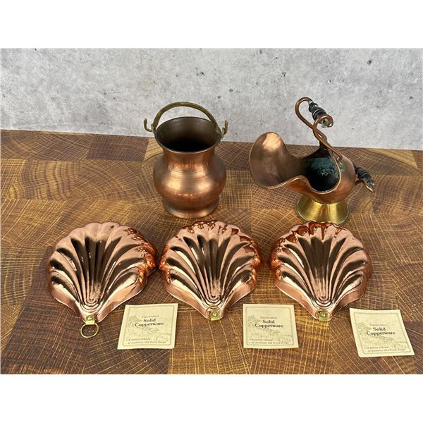 Collection of Assorted Copper Ware