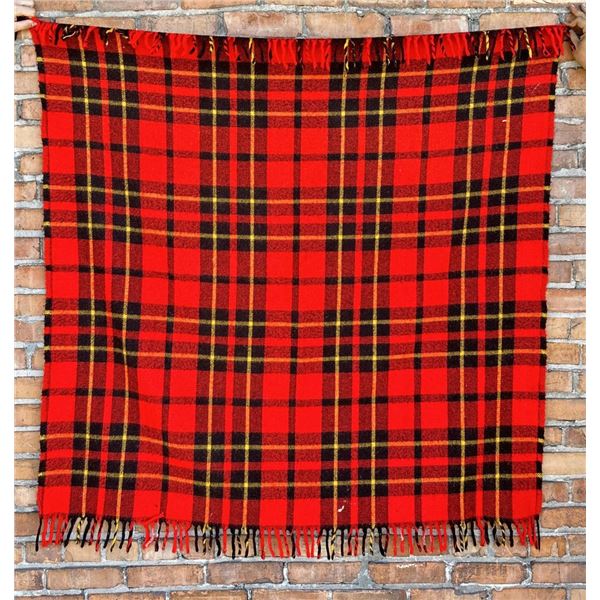 Plaid Wool Stadium Camp Blanket