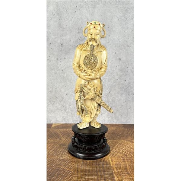 Asian Carved Warrior Figure Montana Residents Only