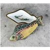 Image 4 : Enamel On Brass Rainbow Trout Trinket Dish