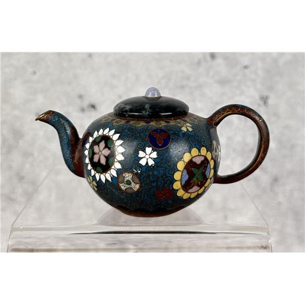 Antique Japanese Cloisonne Miniature Teapot