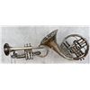 Image 3 : Antique Cornet & French Horn