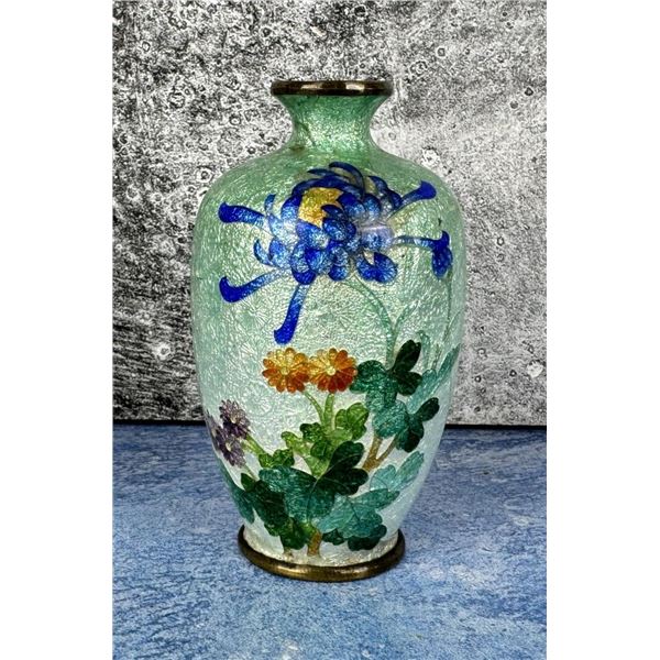 Antique Japanese Cloisonne Vase Toshiro Ota