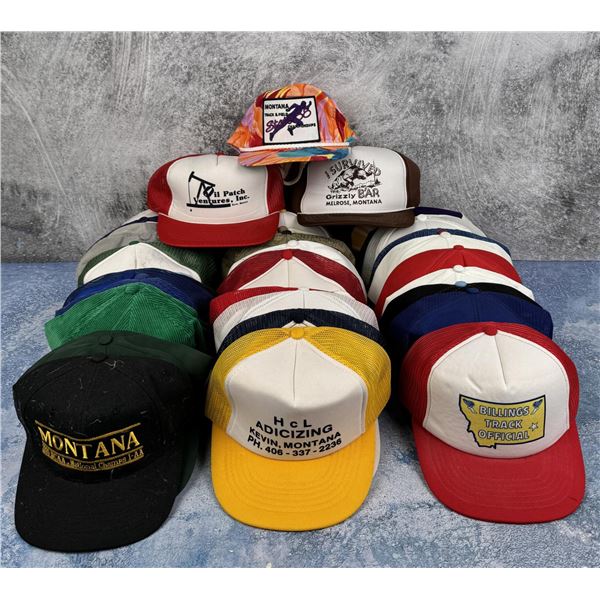 Collection Of Vintage Trucker Snap Back Hats