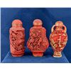 Image 1 : Chinese Resin Cinnabar Snuff Bottles