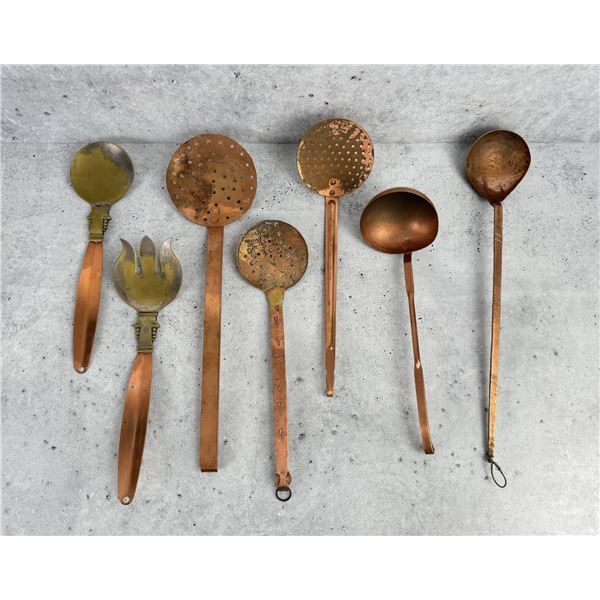 Collection Copper Kitchen Utensils