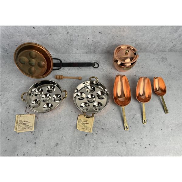 Collection Of Copper Kitchen Items