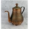 Image 2 : Antique Turkish Hand Made Copper Teapot