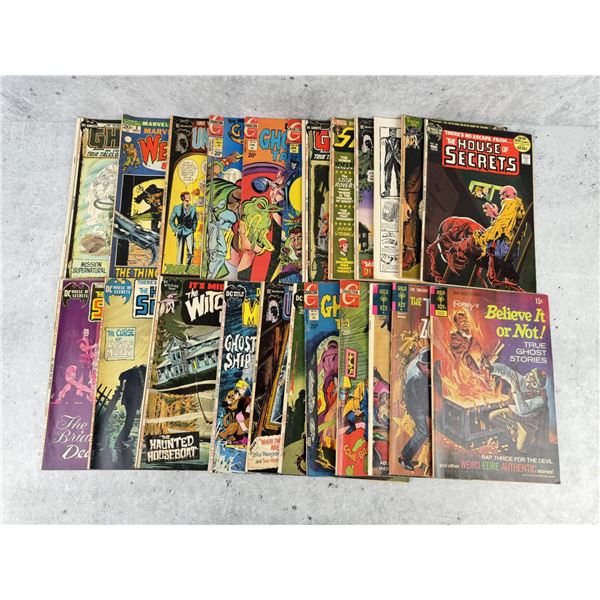 Group of Vintage Comic Books Horror Ghost